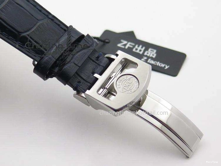 MIROTIME 0412 EasyCare Portuguese Real PR IW500705 ZF 1:1 Best Edition On Blue Leather Strap A52010 V 7310